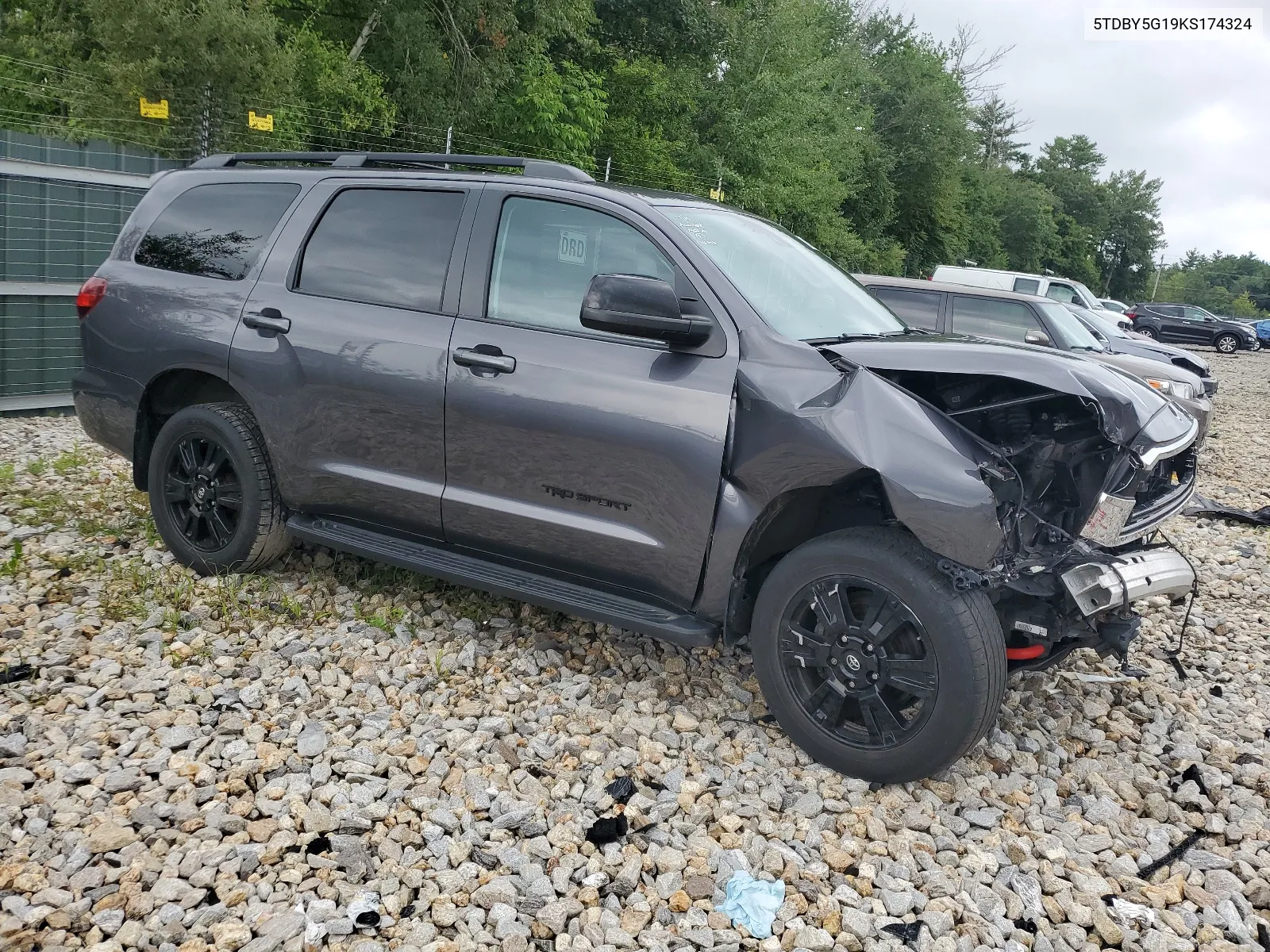 2019 Toyota Sequoia Sr5 VIN: 5TDBY5G19KS174324 Lot: 66323874