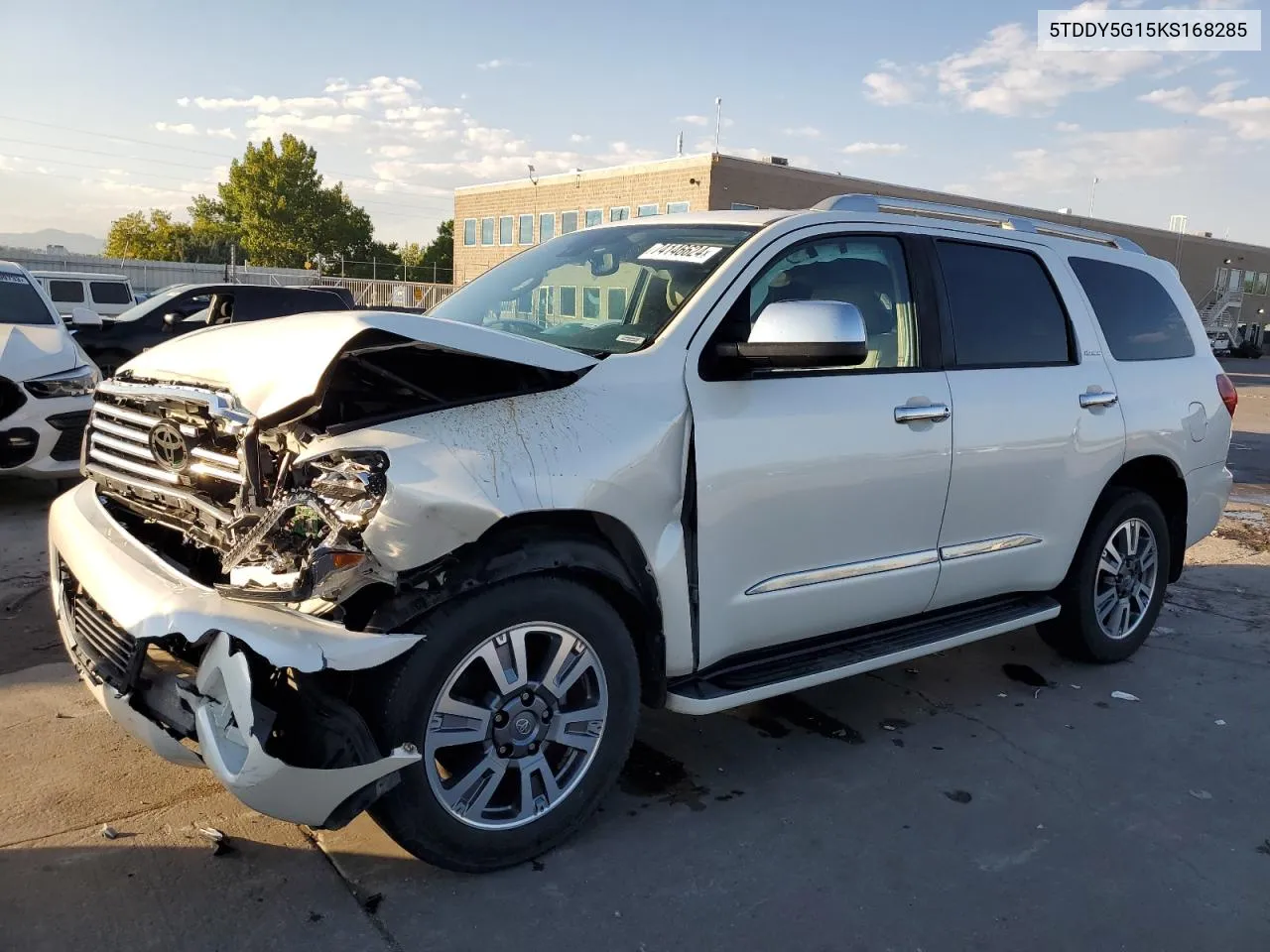 2019 Toyota Sequoia Platinum VIN: 5TDDY5G15KS168285 Lot: 74146624