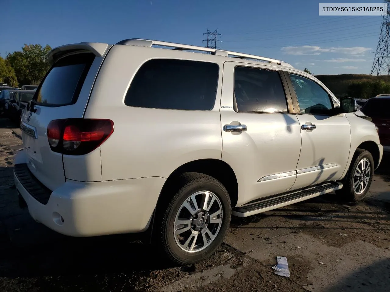 2019 Toyota Sequoia Platinum VIN: 5TDDY5G15KS168285 Lot: 74146624