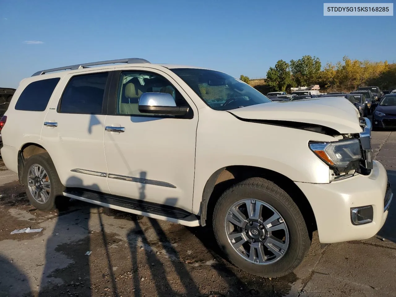 2019 Toyota Sequoia Platinum VIN: 5TDDY5G15KS168285 Lot: 74146624