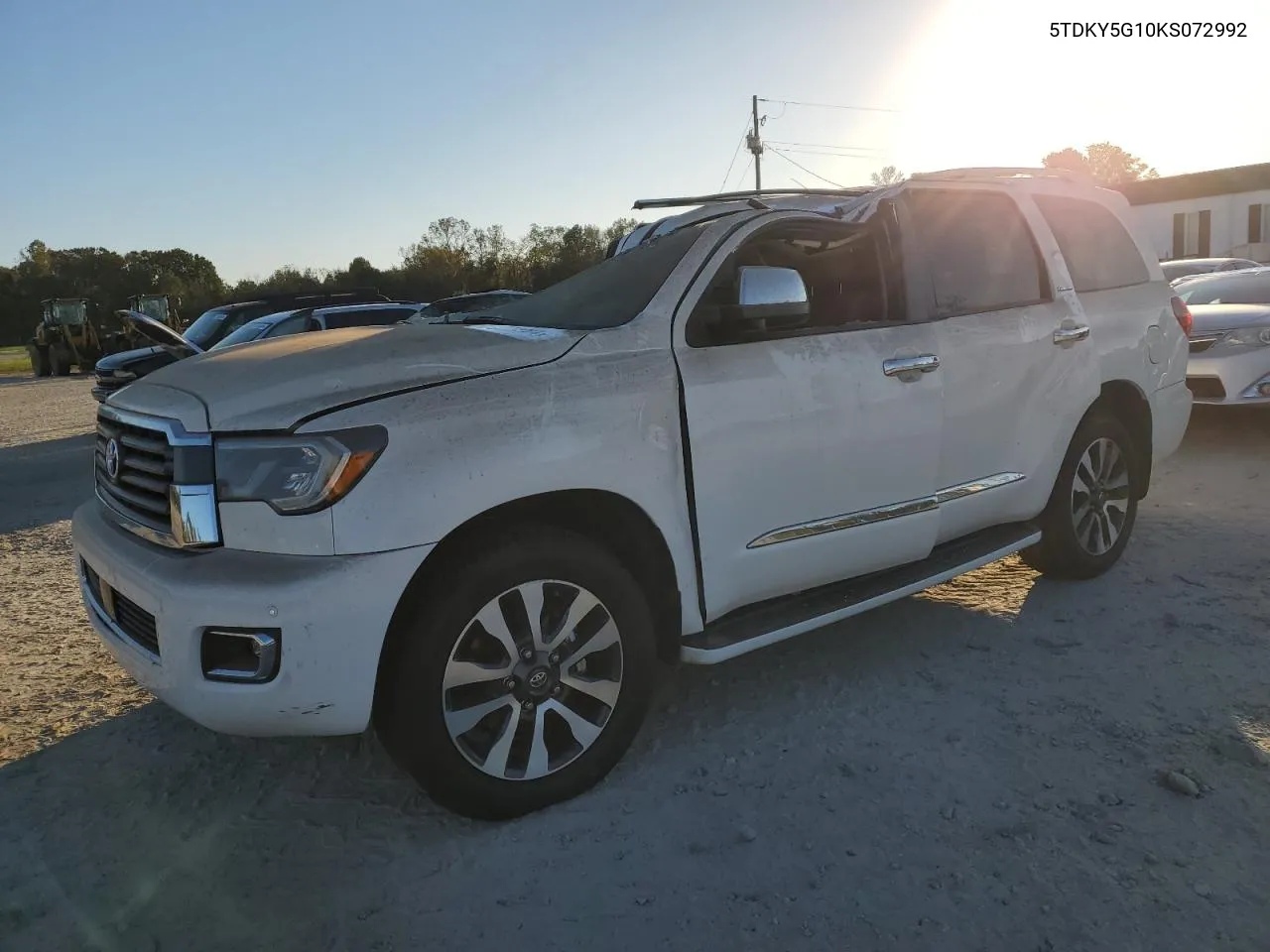 2019 Toyota Sequoia Limited VIN: 5TDKY5G10KS072992 Lot: 75408284