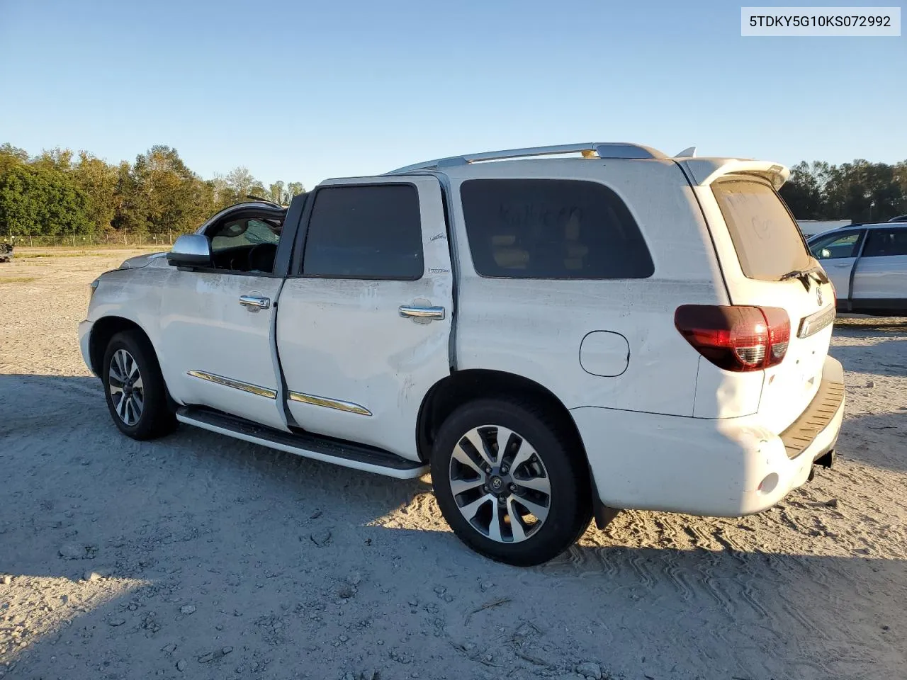 2019 Toyota Sequoia Limited VIN: 5TDKY5G10KS072992 Lot: 75408284