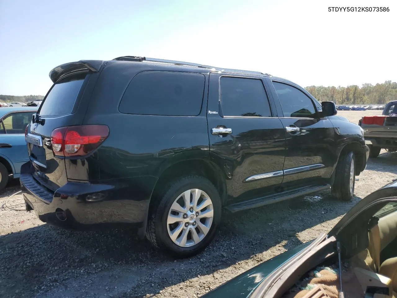 2019 Toyota Sequoia Platinum VIN: 5TDYY5G12KS073586 Lot: 75995804