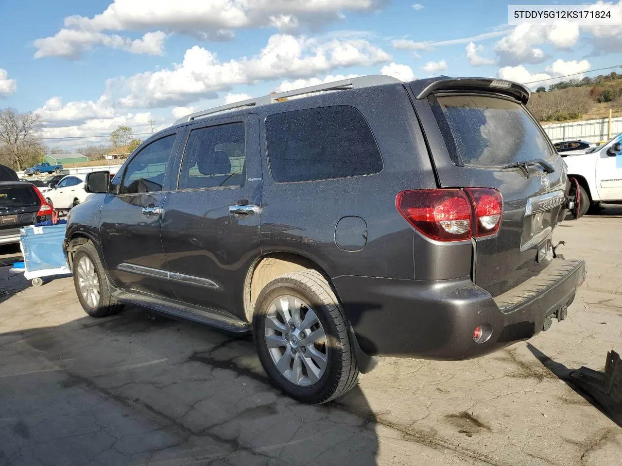 2019 Toyota Sequoia Platinum VIN: 5TDDY5G12KS171824 Lot: 78034084