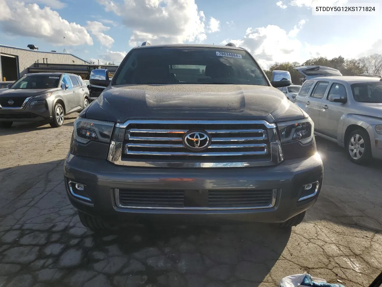 2019 Toyota Sequoia Platinum VIN: 5TDDY5G12KS171824 Lot: 78034084