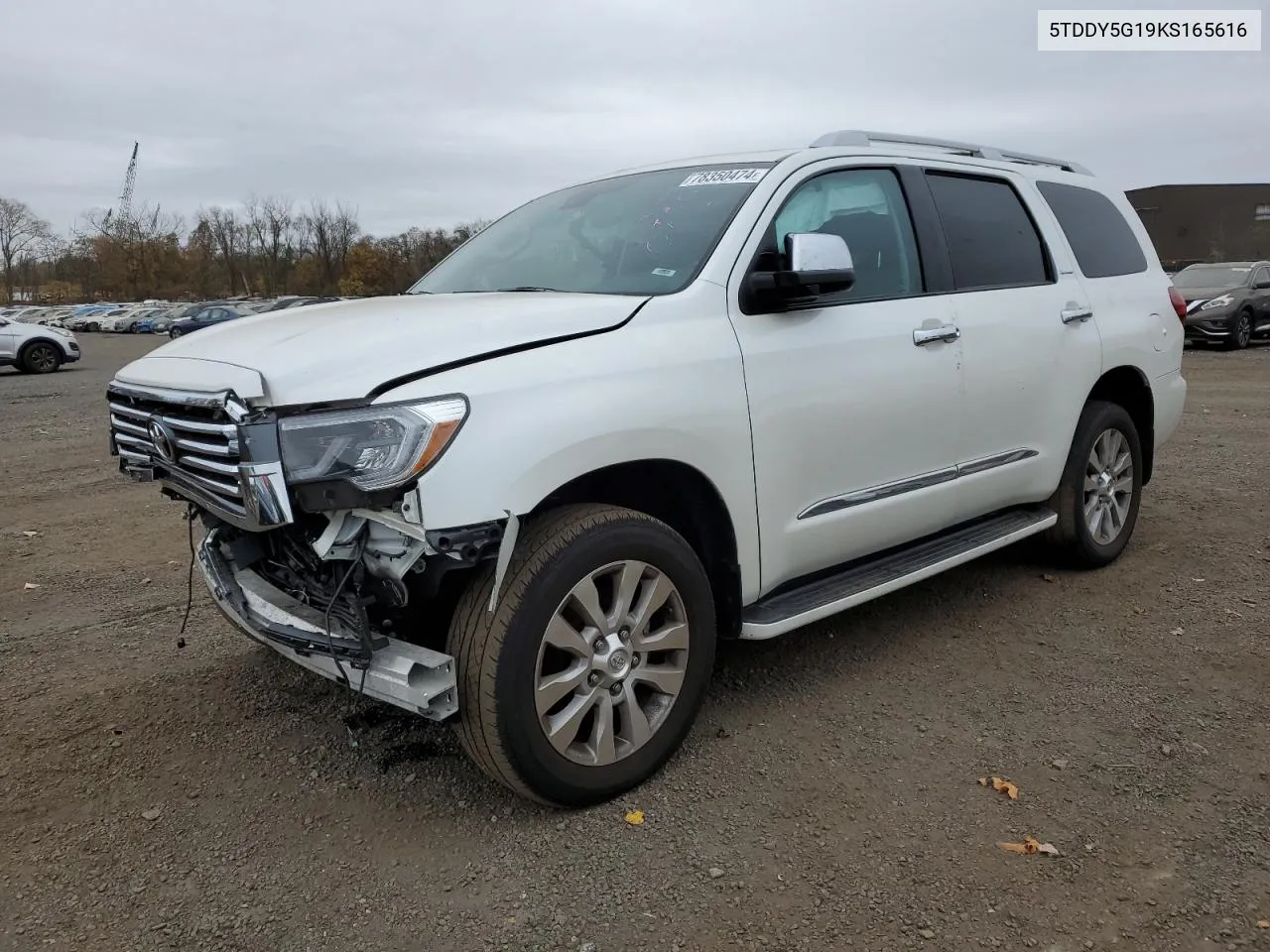 2019 Toyota Sequoia Platinum VIN: 5TDDY5G19KS165616 Lot: 78350474