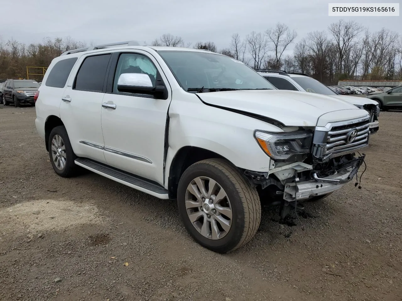 2019 Toyota Sequoia Platinum VIN: 5TDDY5G19KS165616 Lot: 78350474