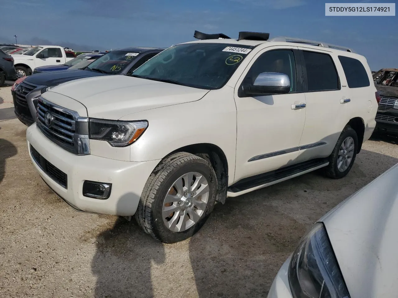 2020 Toyota Sequoia Platinum VIN: 5TDDY5G12LS174921 Lot: 74451244