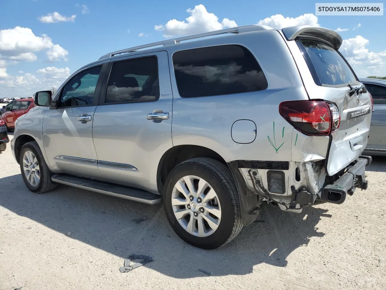 5TDGY5A17MS075406 2021 Toyota Sequoia Platinum