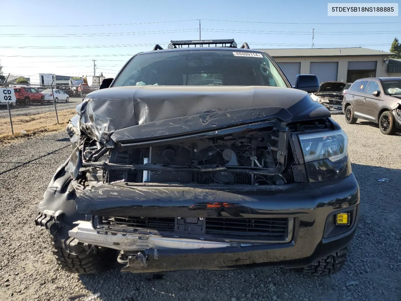 2022 Toyota Sequoia Sr5 VIN: 5TDEY5B18NS188885 Lot: 69409114