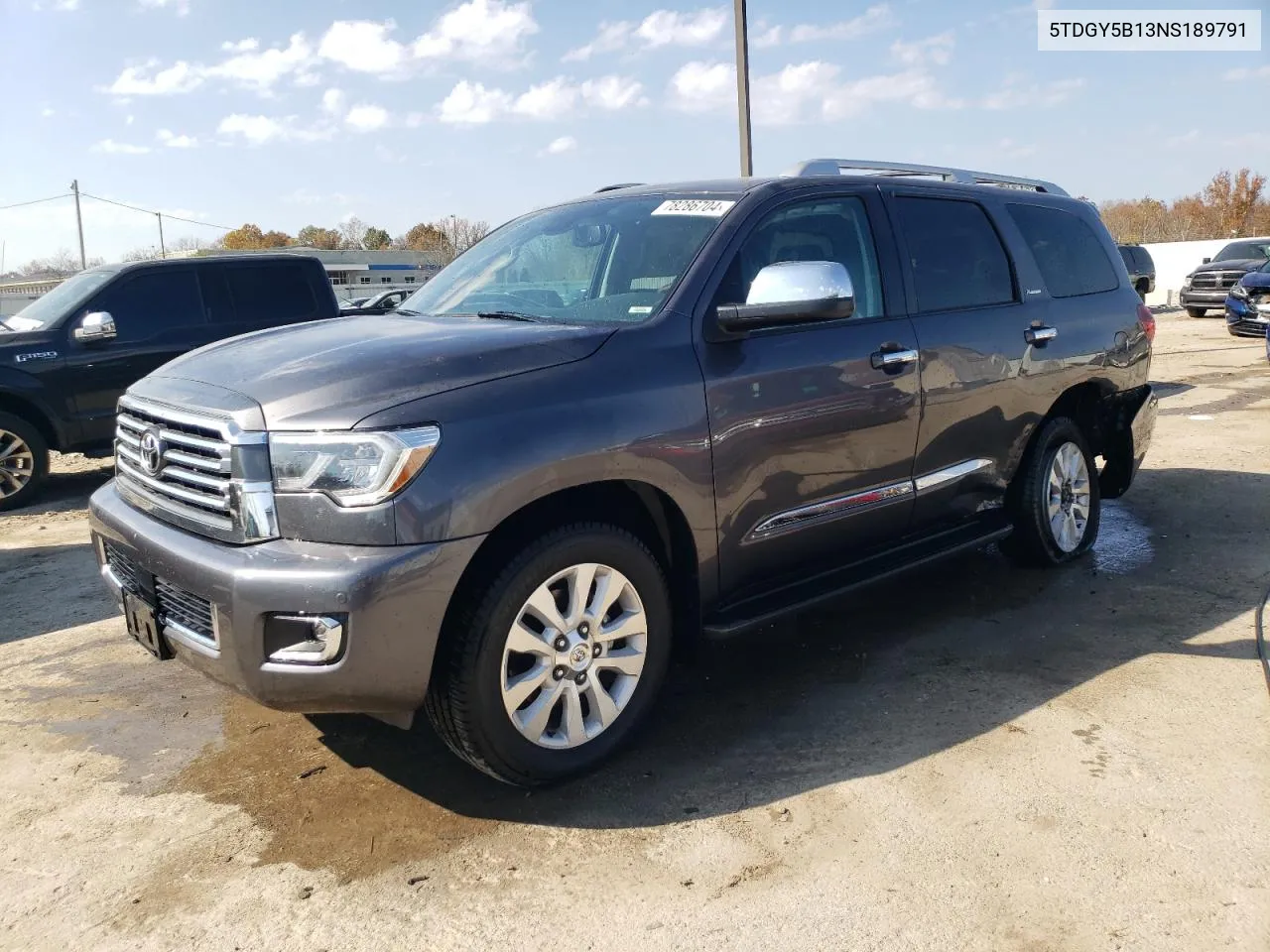 2022 Toyota Sequoia Platinum VIN: 5TDGY5B13NS189791 Lot: 78286704