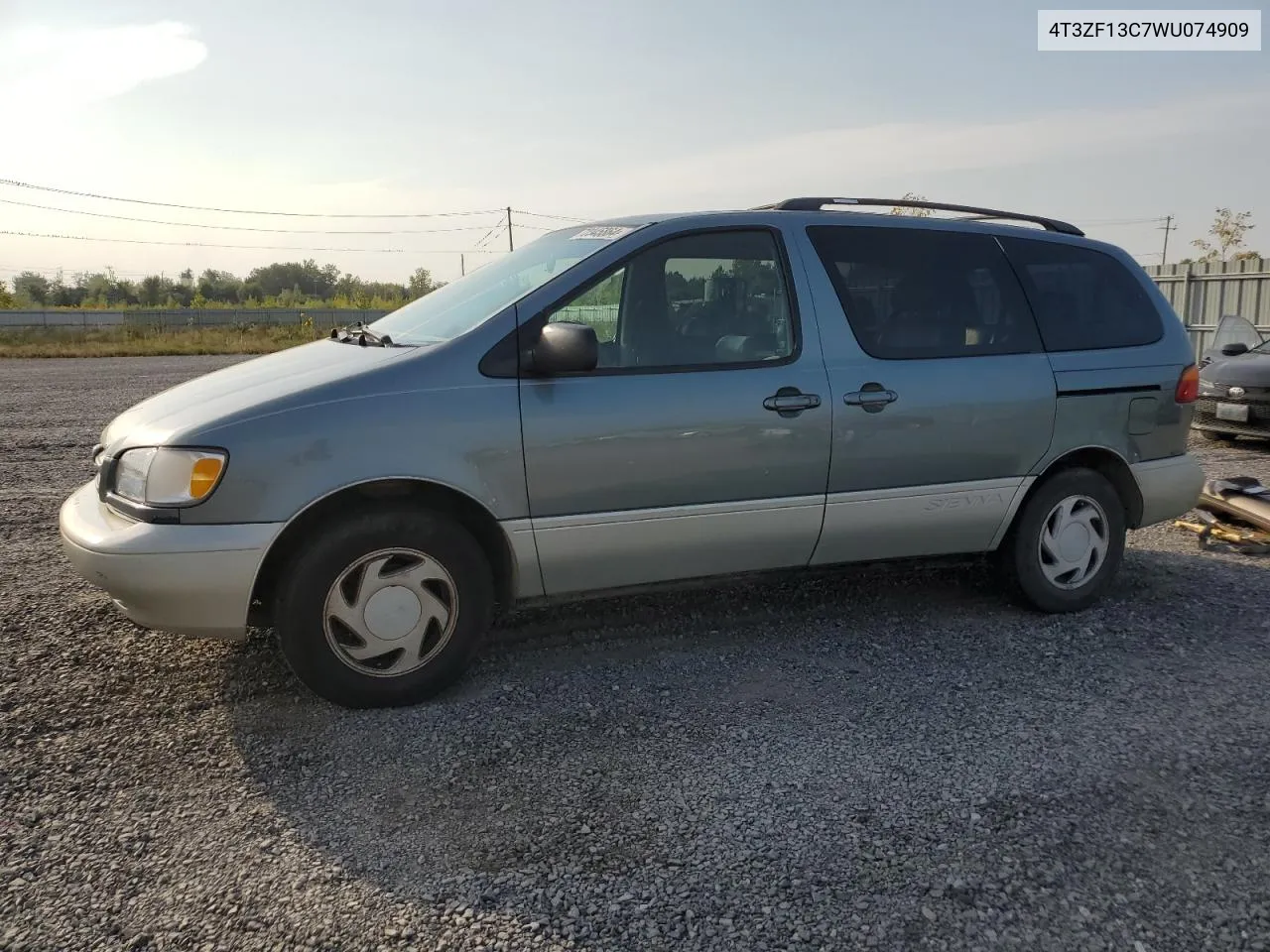 1998 Toyota Sienna Le VIN: 4T3ZF13C7WU074909 Lot: 72345864