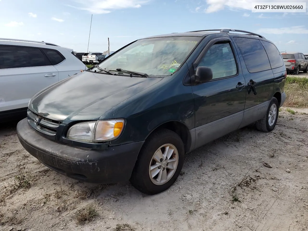 1998 Toyota Sienna Le VIN: 4T3ZF13C8WU026660 Lot: 76808324