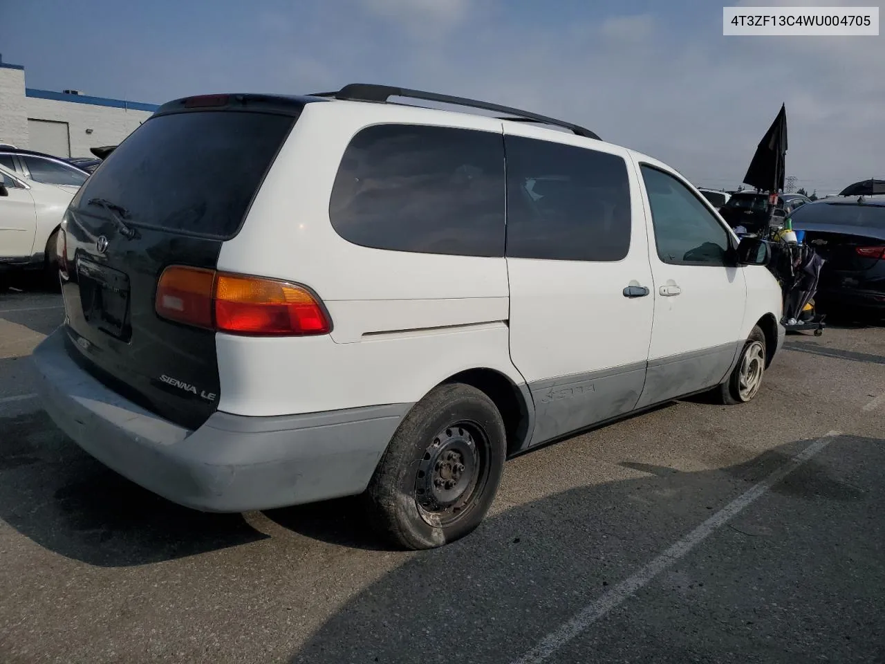 1998 Toyota Sienna Le VIN: 4T3ZF13C4WU004705 Lot: 80589164