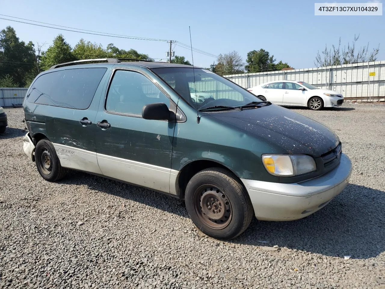 1999 Toyota Sienna Le VIN: 4T3ZF13C7XU104329 Lot: 68639204