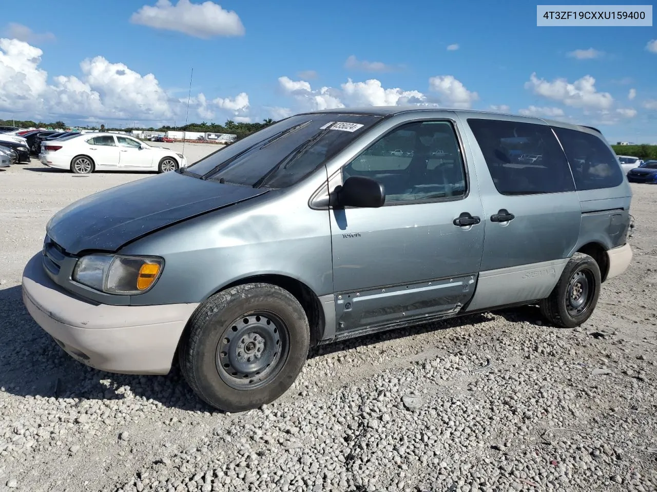 1999 Toyota Sienna Ce VIN: 4T3ZF19CXXU159400 Lot: 72435024