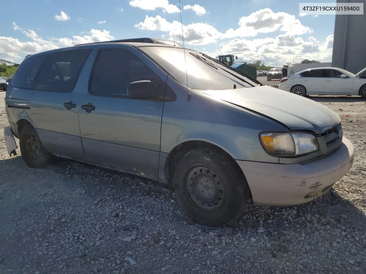 1999 Toyota Sienna Ce VIN: 4T3ZF19CXXU159400 Lot: 72435024