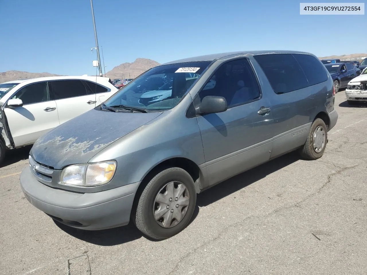 2000 Toyota Sienna Ce VIN: 4T3GF19C9YU272554 Lot: 73125134