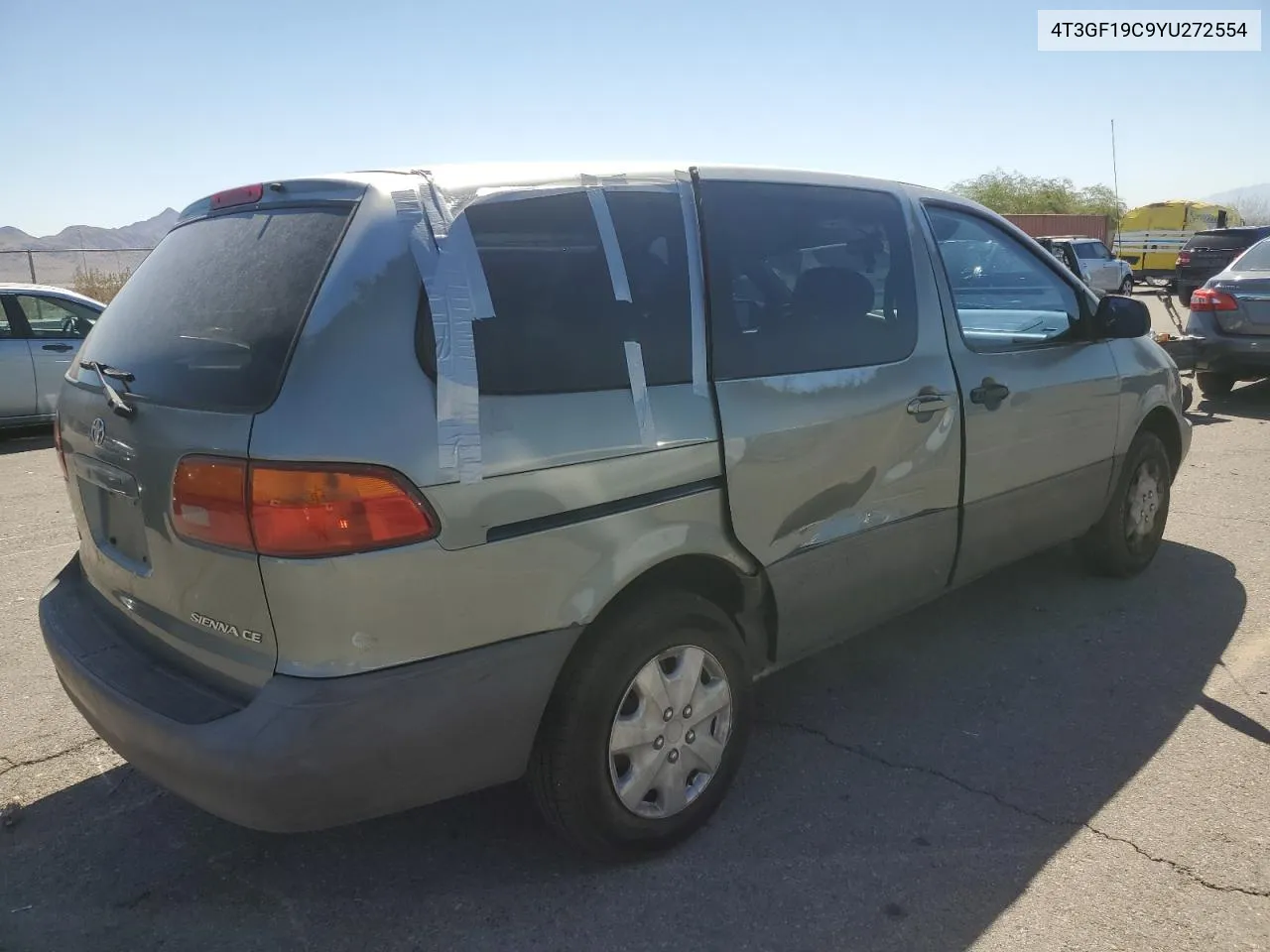 2000 Toyota Sienna Ce VIN: 4T3GF19C9YU272554 Lot: 73125134