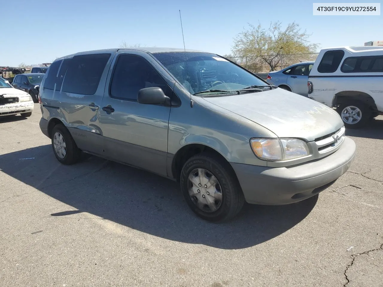 2000 Toyota Sienna Ce VIN: 4T3GF19C9YU272554 Lot: 73125134