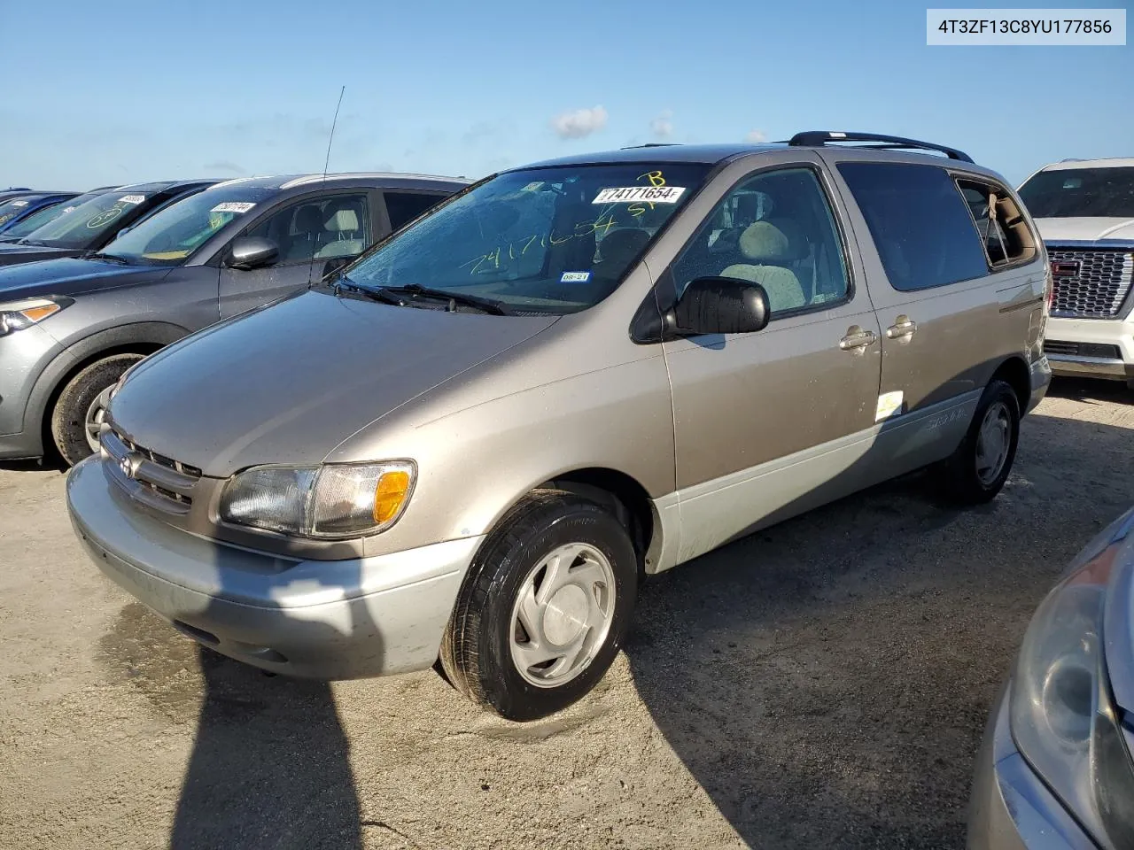 2000 Toyota Sienna Le VIN: 4T3ZF13C8YU177856 Lot: 74171654