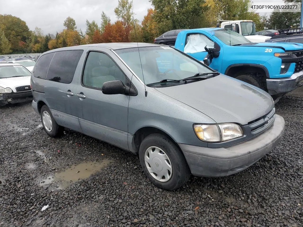 2000 Toyota Sienna Ce VIN: 4T3GF19C6YU223277 Lot: 78851224