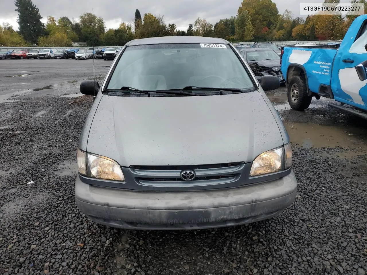 2000 Toyota Sienna Ce VIN: 4T3GF19C6YU223277 Lot: 78851224