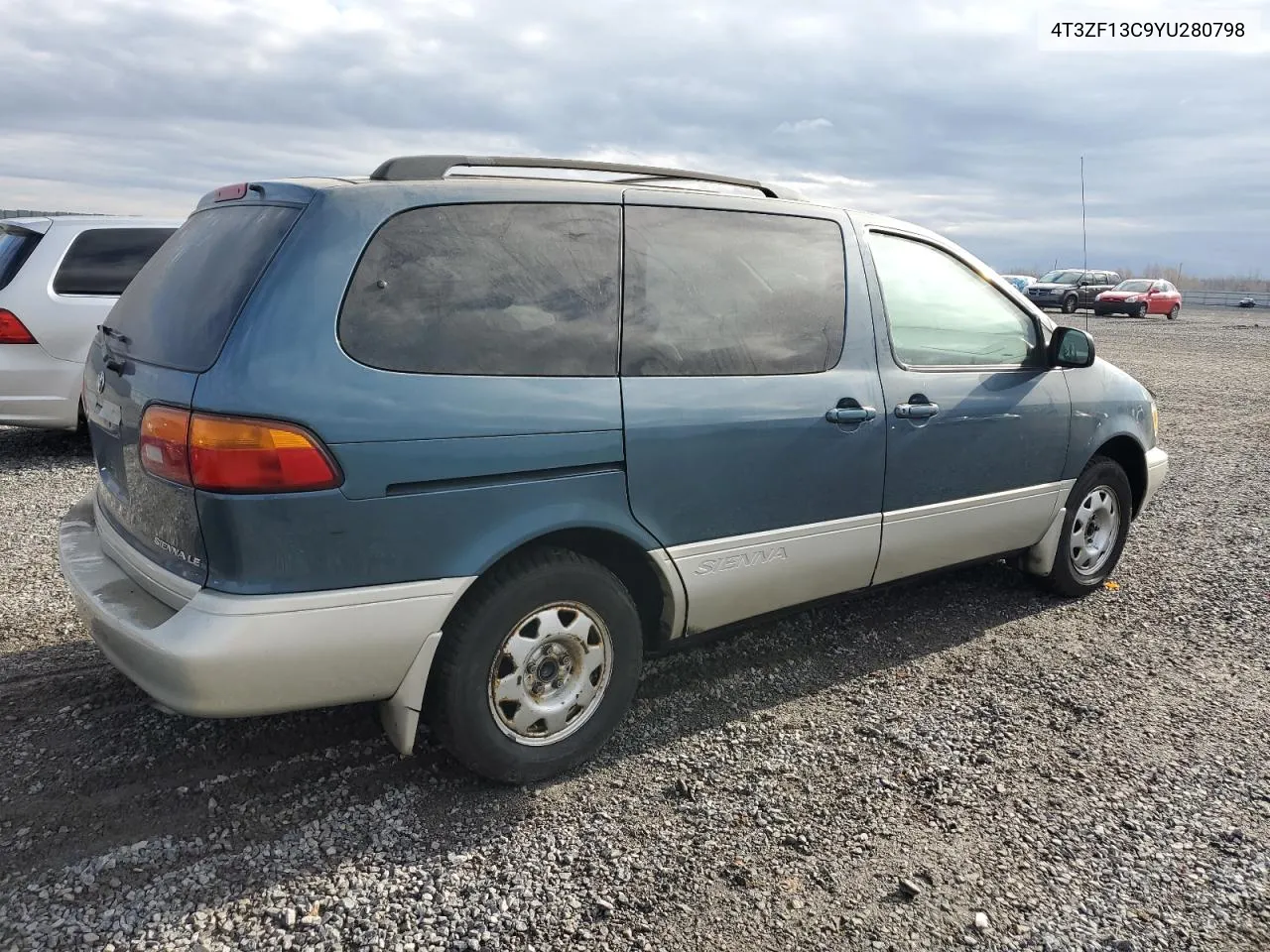 2000 Toyota Sienna Le VIN: 4T3ZF13C9YU280798 Lot: 80708614