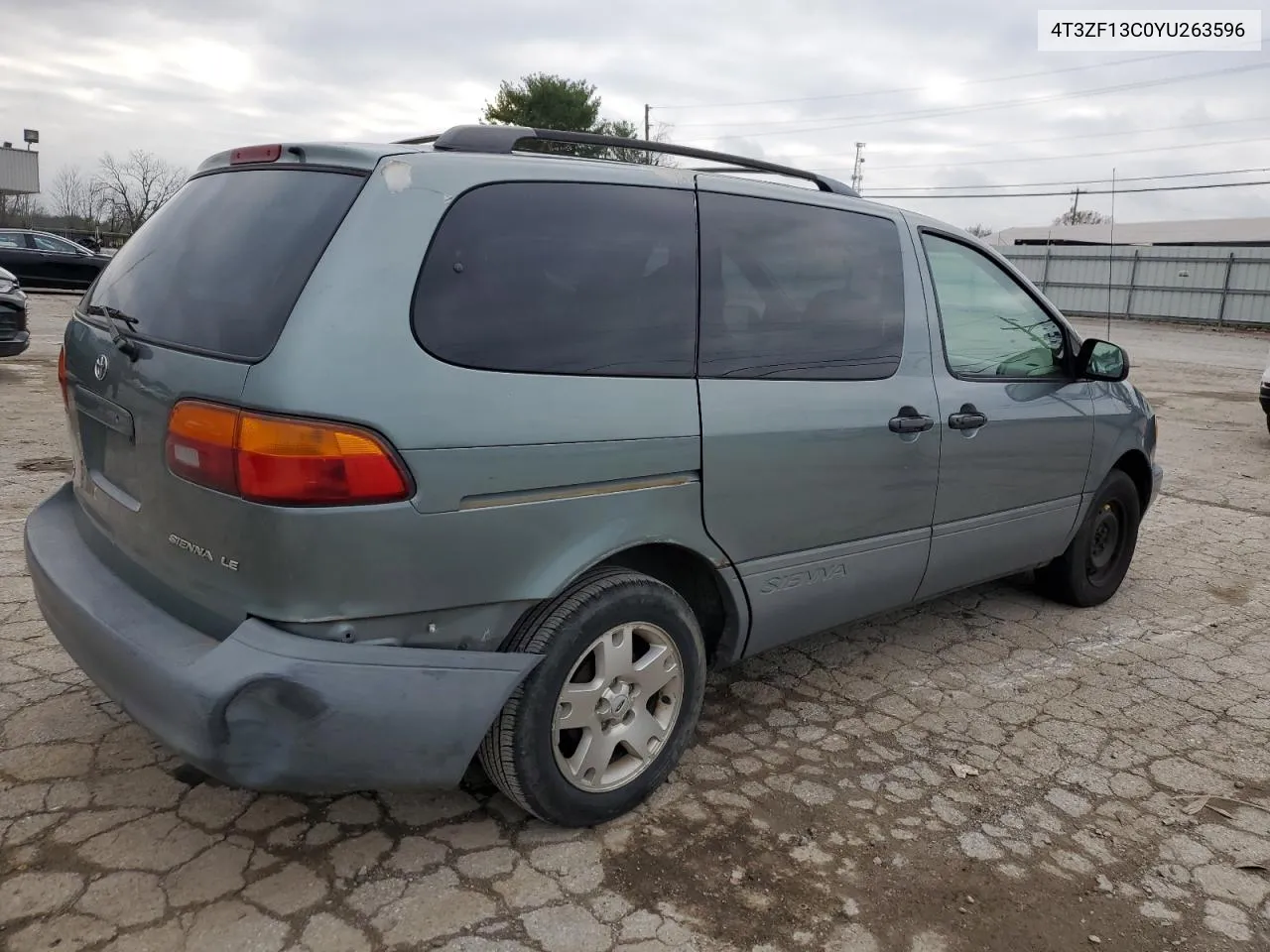 2000 Toyota Sienna Le VIN: 4T3ZF13C0YU263596 Lot: 80775074