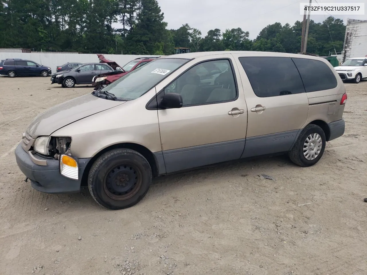 4T3ZF19C21U337517 2001 Toyota Sienna Ce