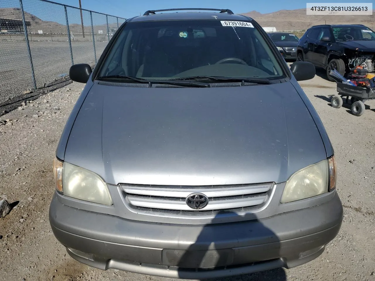 2001 Toyota Sienna Le VIN: 4T3ZF13C81U326613 Lot: 67391604