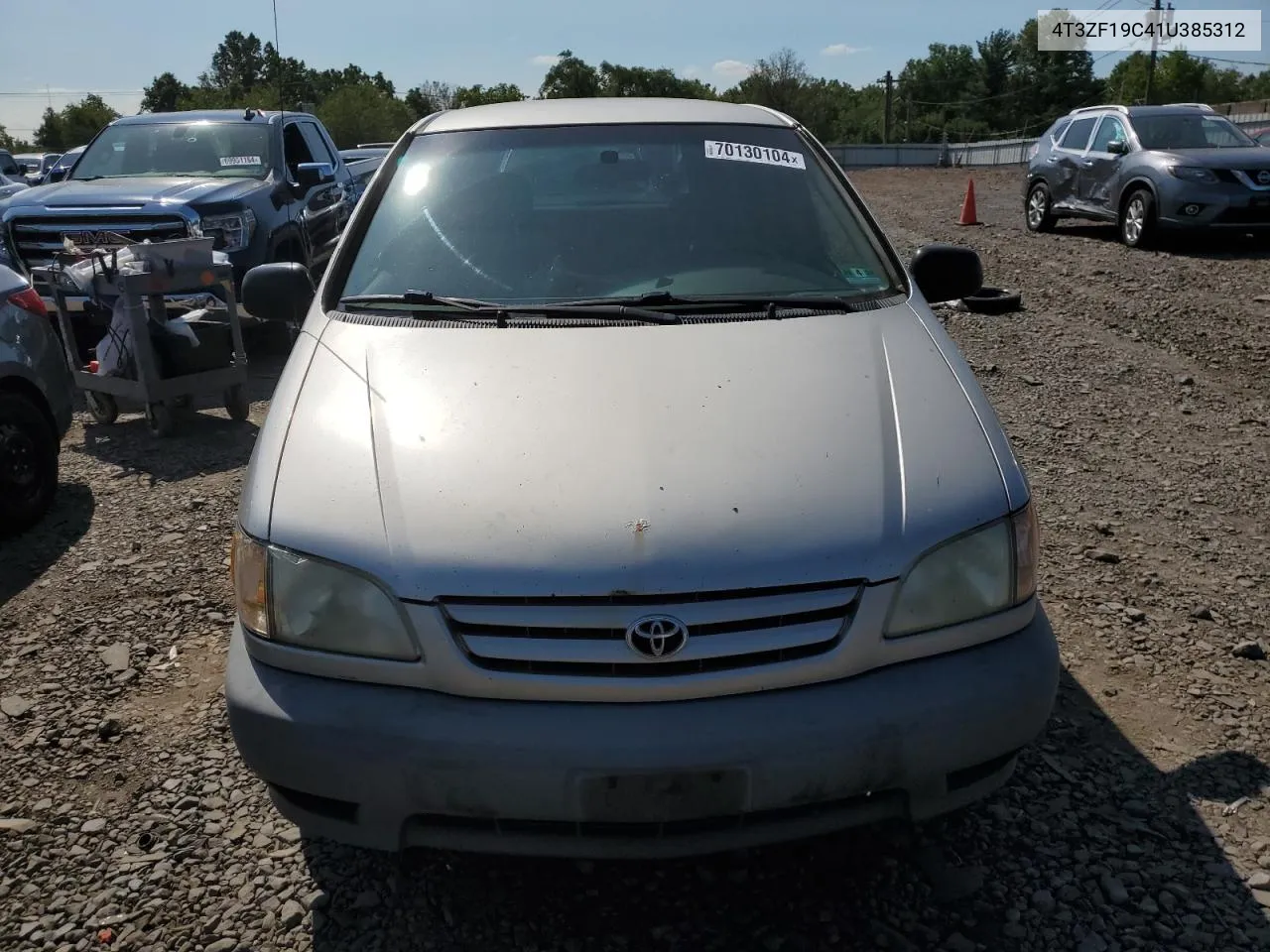 2001 Toyota Sienna Ce VIN: 4T3ZF19C41U385312 Lot: 70130104