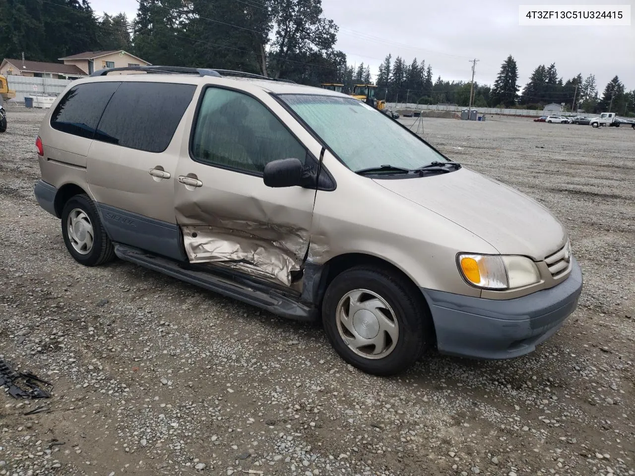 2001 Toyota Sienna Le VIN: 4T3ZF13C51U324415 Lot: 71576754