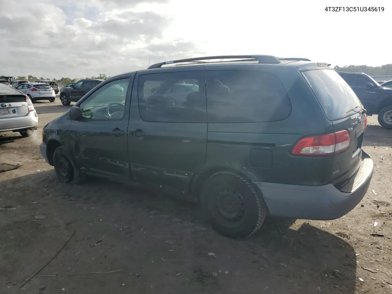 2001 Toyota Sienna Le VIN: 4T3ZF13C51U345619 Lot: 71761094