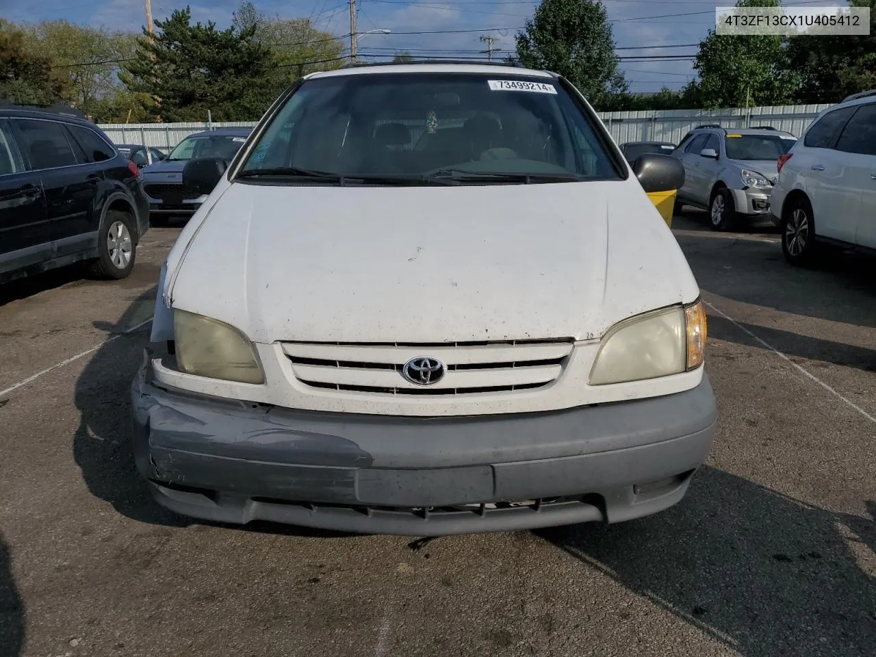 2001 Toyota Sienna Le VIN: 4T3ZF13CX1U405412 Lot: 73499214