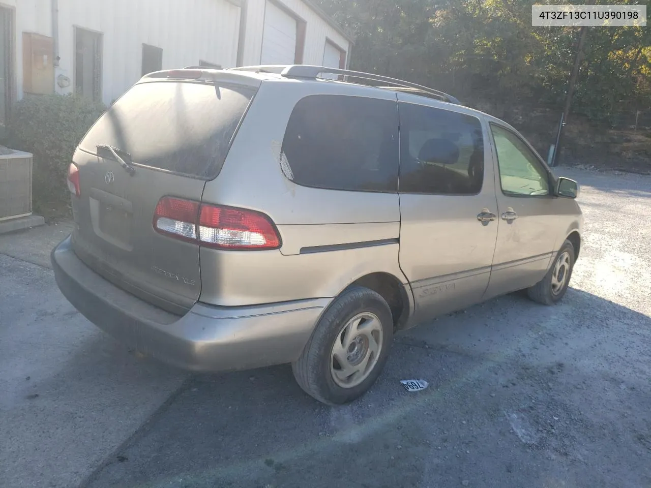 2001 Toyota Sienna Le VIN: 4T3ZF13C11U390198 Lot: 76785094