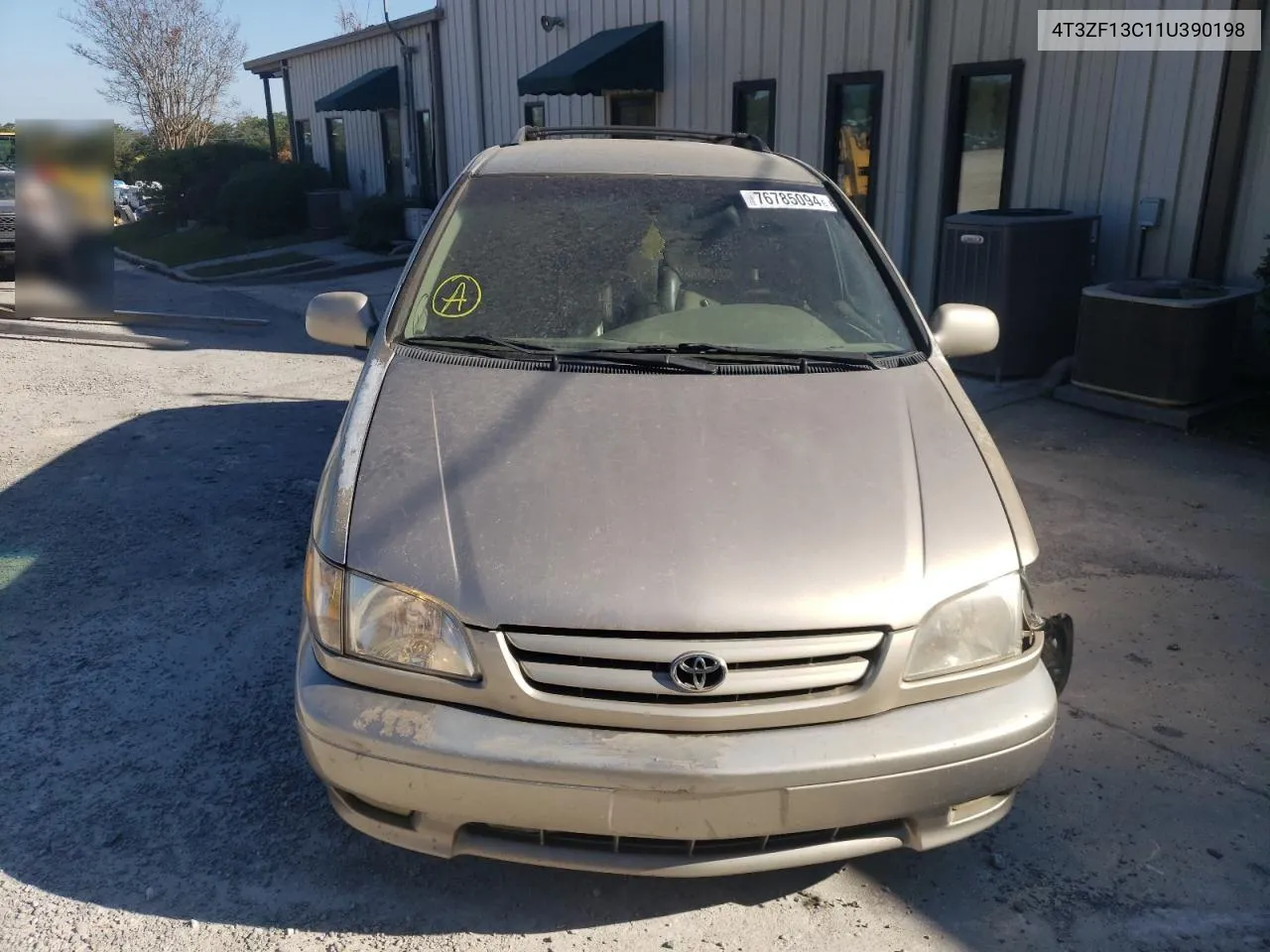 2001 Toyota Sienna Le VIN: 4T3ZF13C11U390198 Lot: 76785094