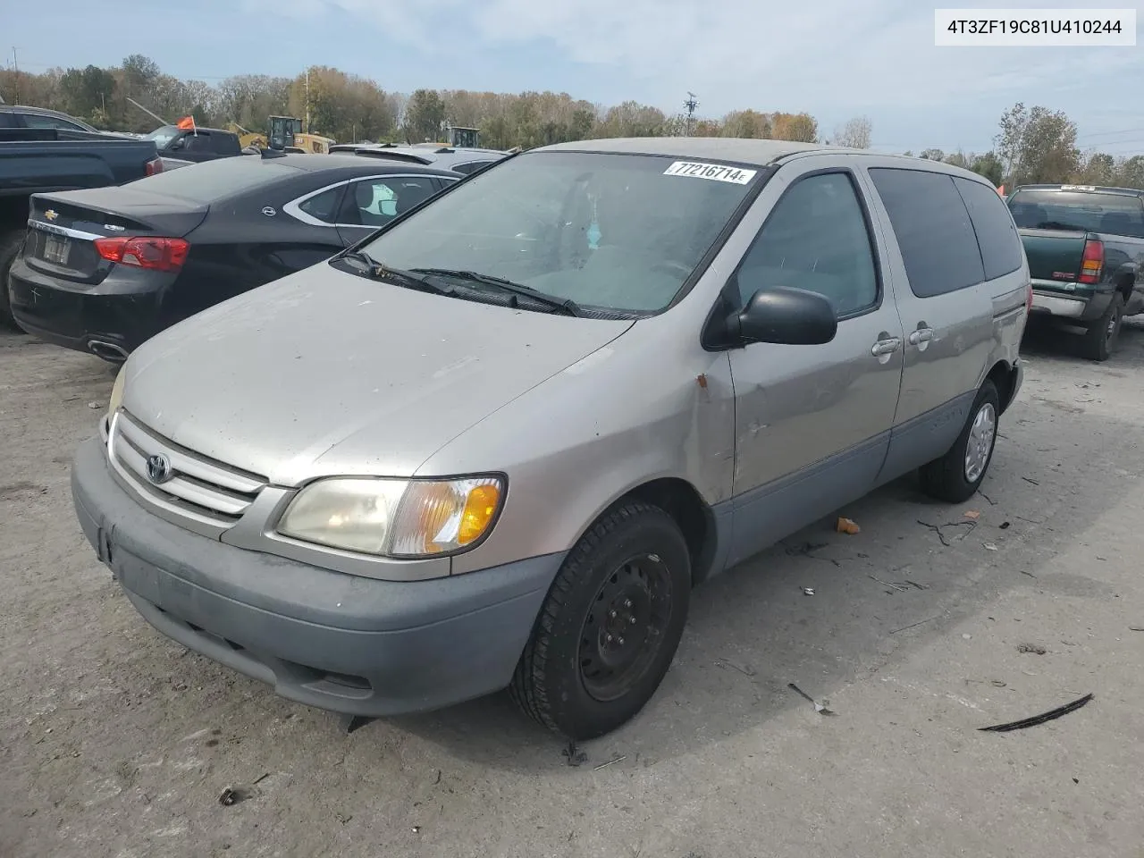 2001 Toyota Sienna Ce VIN: 4T3ZF19C81U410244 Lot: 77216714