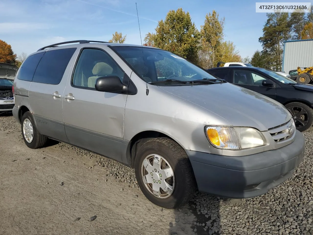 2001 Toyota Sienna Le VIN: 4T3ZF13C61U321636 Lot: 79968854