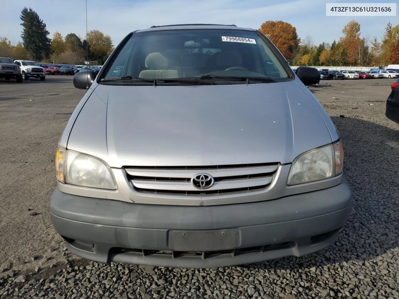 2001 Toyota Sienna Le VIN: 4T3ZF13C61U321636 Lot: 79968854