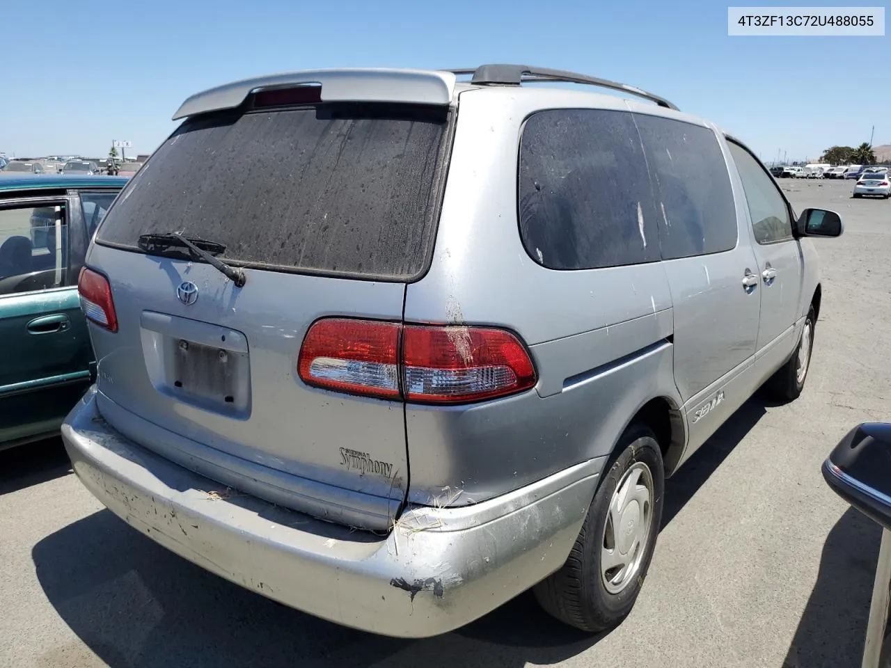 2002 Toyota Sienna Le VIN: 4T3ZF13C72U488055 Lot: 61479284