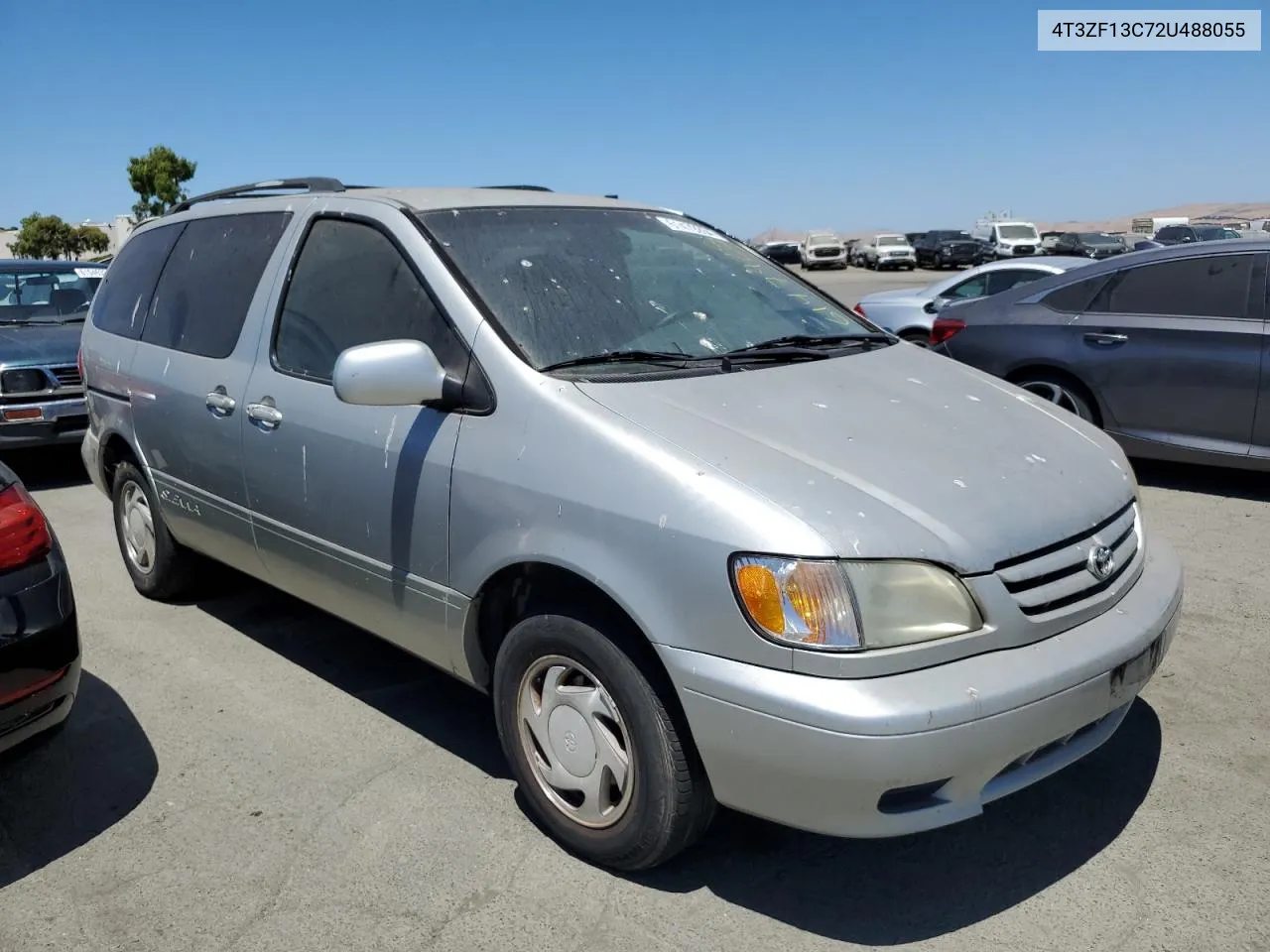 2002 Toyota Sienna Le VIN: 4T3ZF13C72U488055 Lot: 61479284