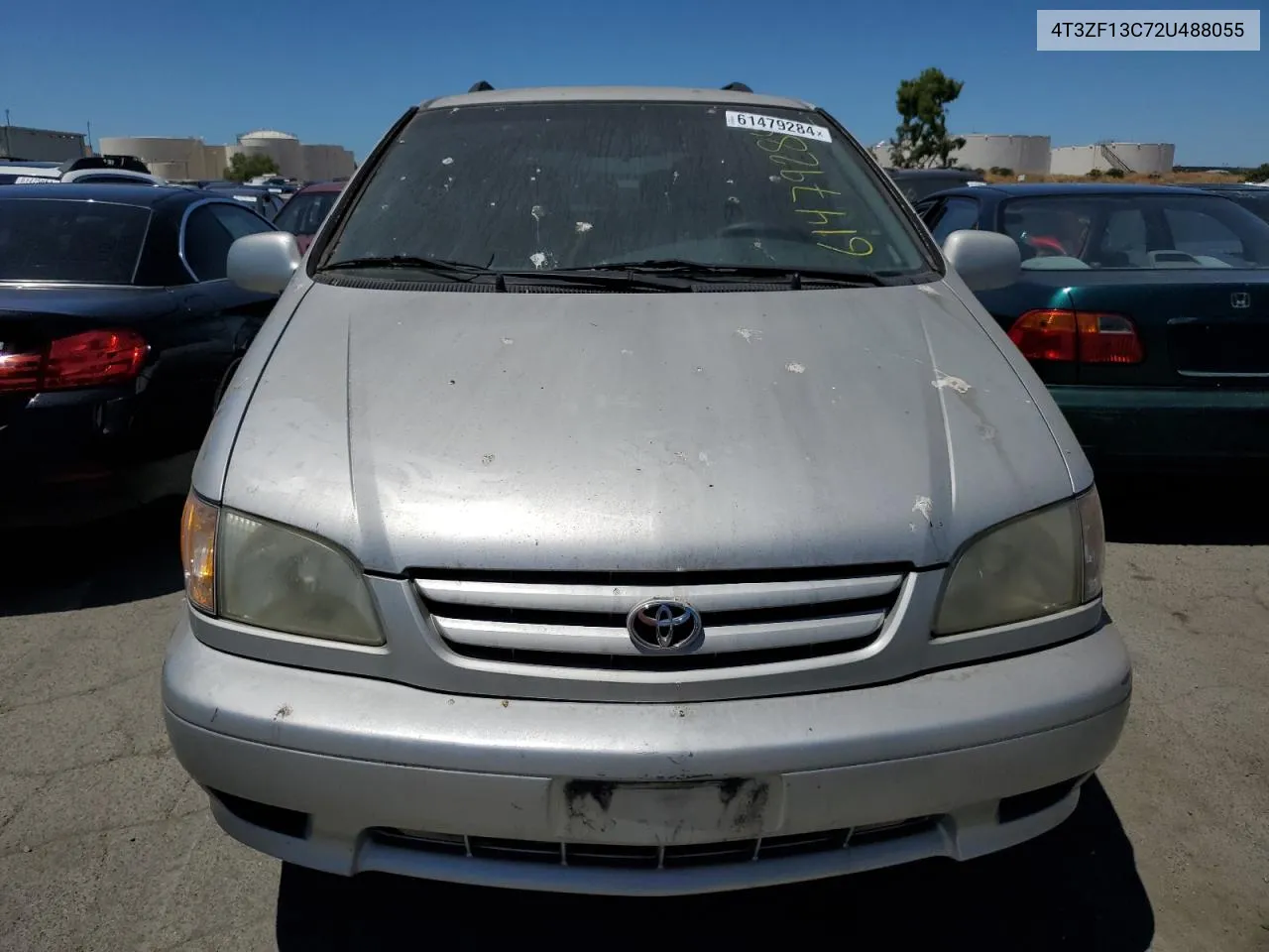 2002 Toyota Sienna Le VIN: 4T3ZF13C72U488055 Lot: 61479284