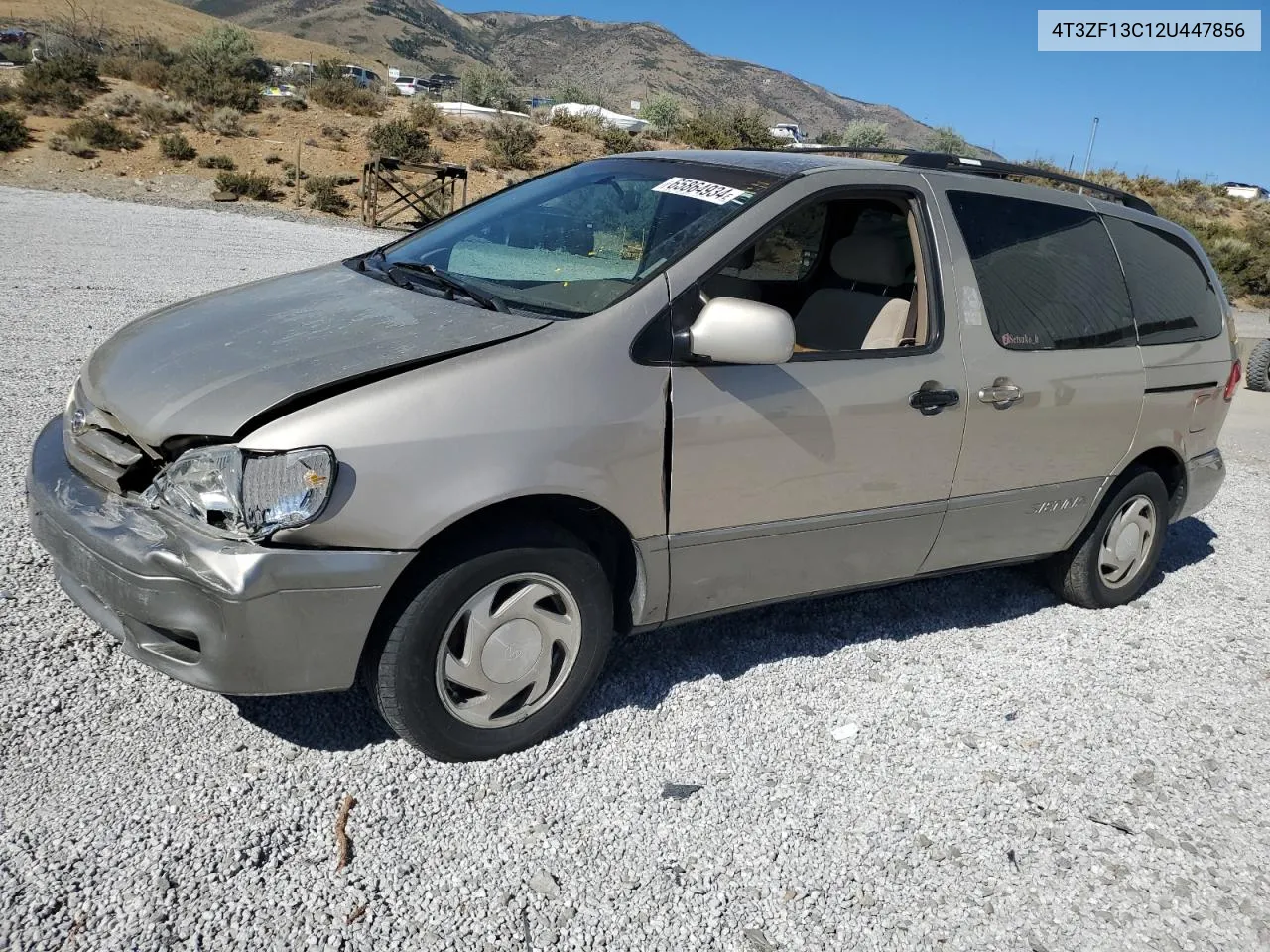 2002 Toyota Sienna Le VIN: 4T3ZF13C12U447856 Lot: 65864934