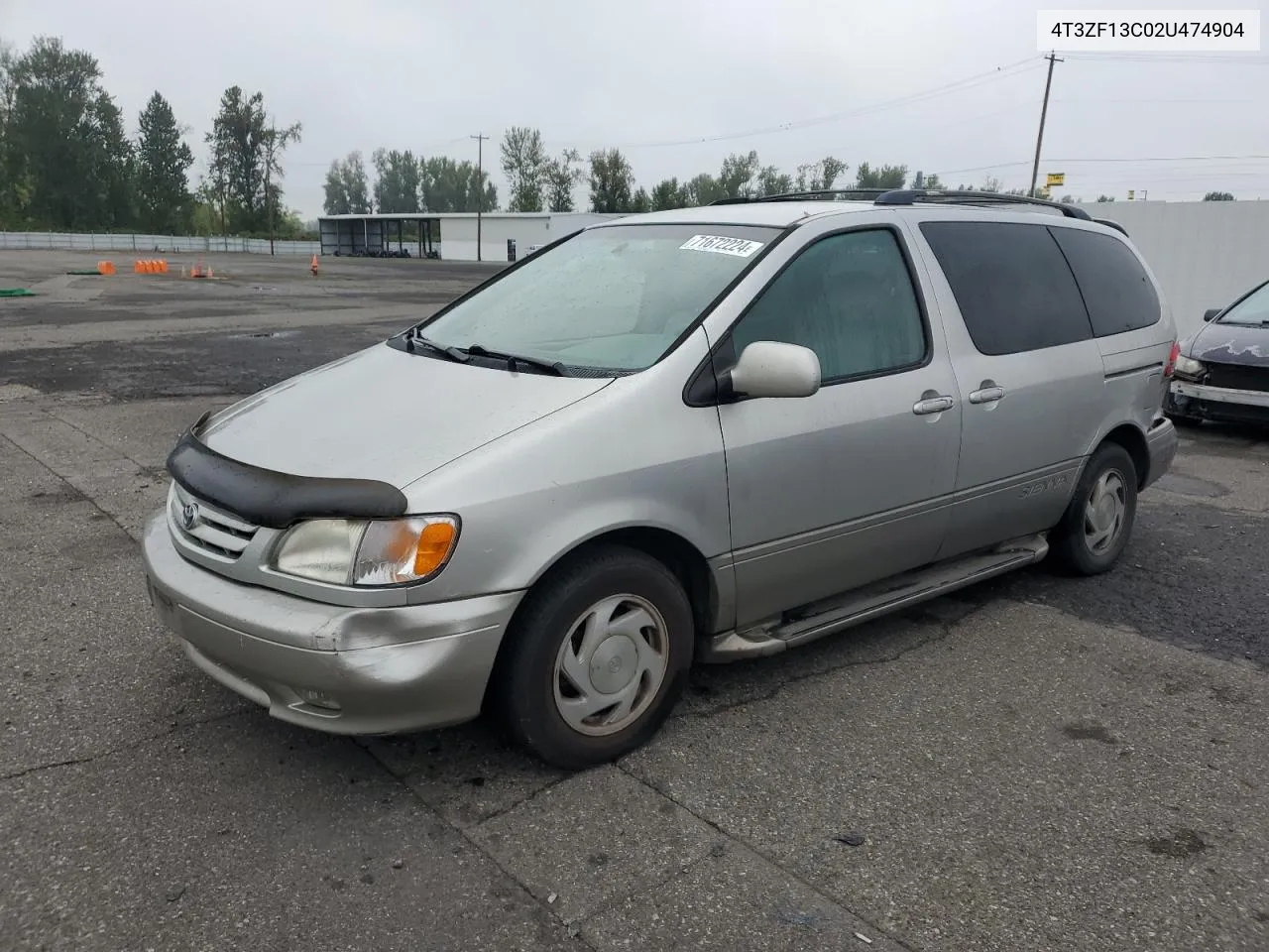 2002 Toyota Sienna Le VIN: 4T3ZF13C02U474904 Lot: 71672224