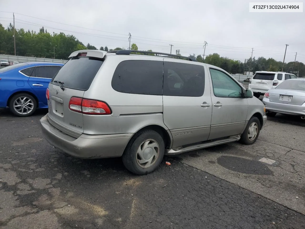 2002 Toyota Sienna Le VIN: 4T3ZF13C02U474904 Lot: 71672224