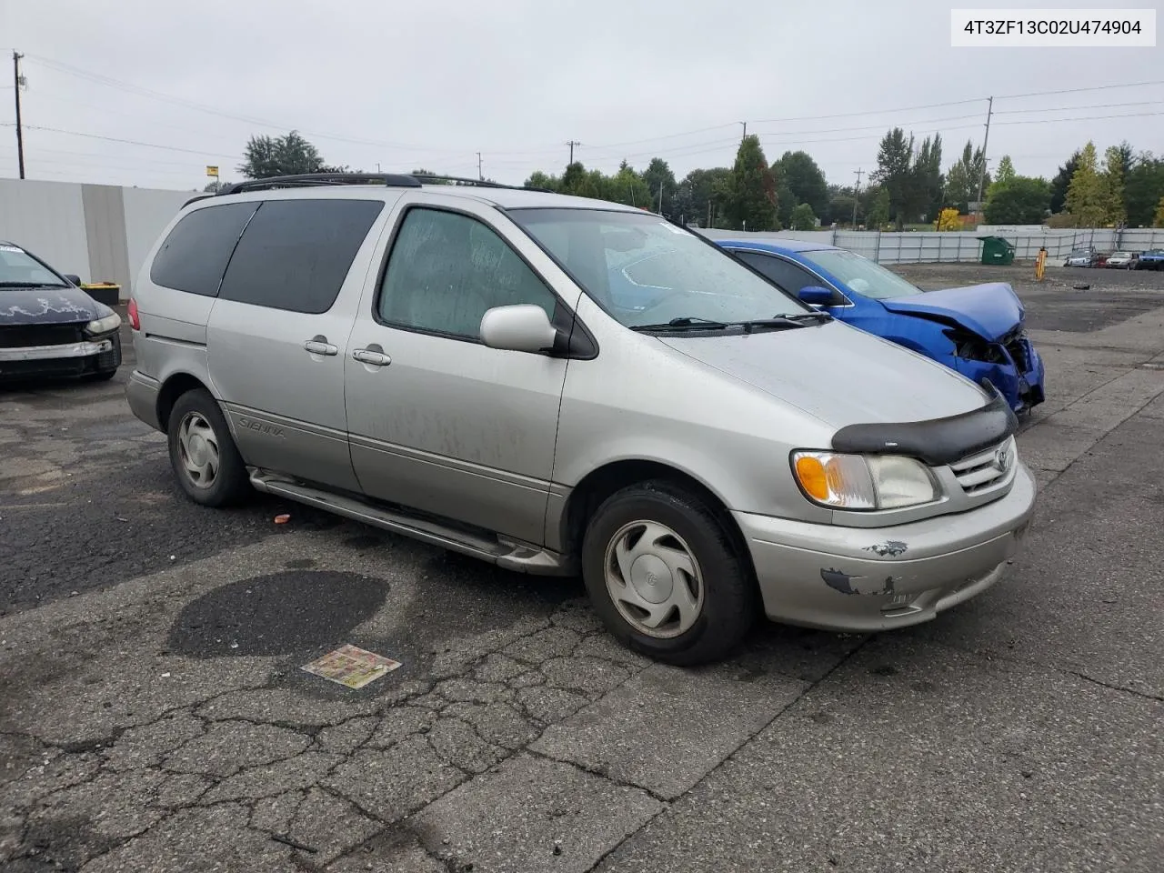 2002 Toyota Sienna Le VIN: 4T3ZF13C02U474904 Lot: 71672224