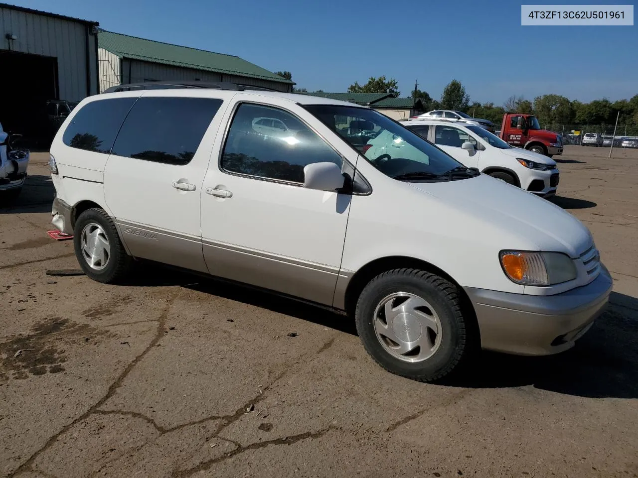 2002 Toyota Sienna Le VIN: 4T3ZF13C62U501961 Lot: 72072104