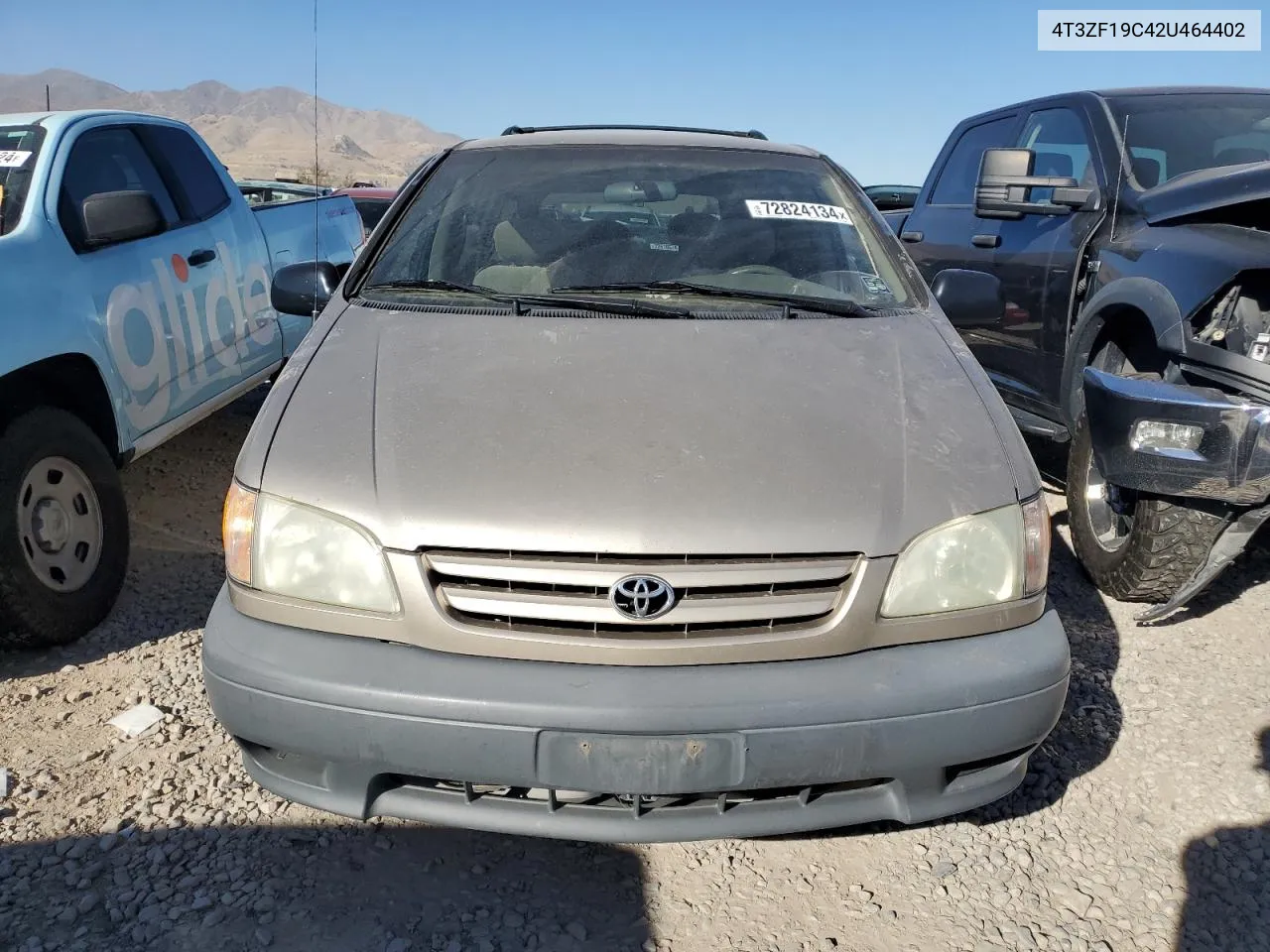 2002 Toyota Sienna Ce VIN: 4T3ZF19C42U464402 Lot: 72824134