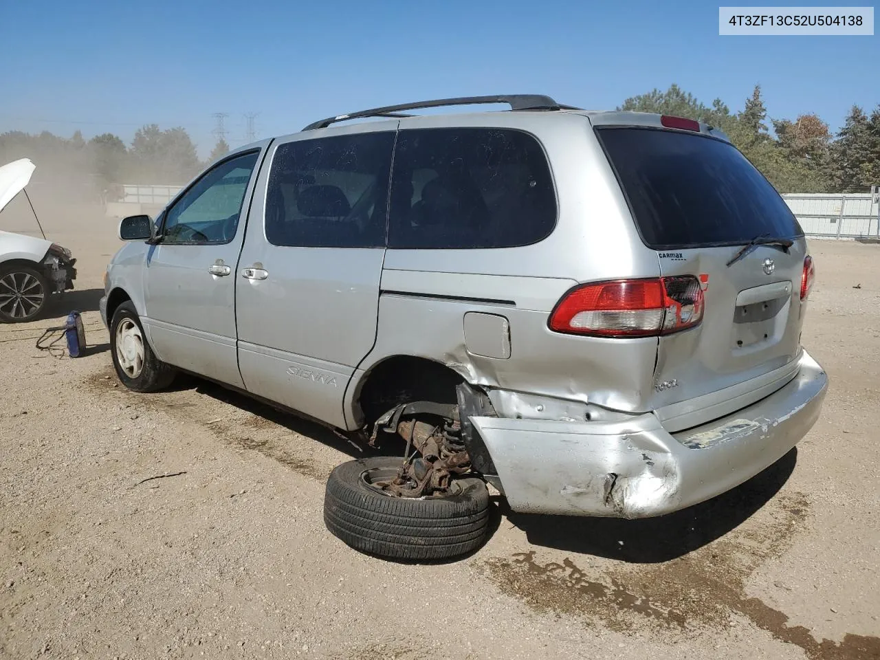 2002 Toyota Sienna Le VIN: 4T3ZF13C52U504138 Lot: 74633984